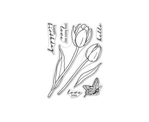 Hero Arts Clear Stamps 4in x 6in - Hero Florals Tulips