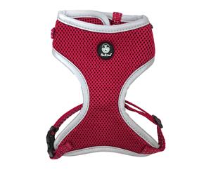 Huskimo Medium Uluru Red EasyFit Mesh Harness for Dogs