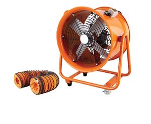 Industrial Extractor Fan 400Mm Ventilation & 5M Hose Air Blower For Spray Paint