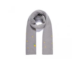 Intrigue Womens/Ladies Pineapple Embroidered Knitted Scarf (Grey) - JW338