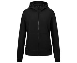 James And Nicholson Womens/Ladies Hooded Softshell Jacket (Black/Black) - FU371