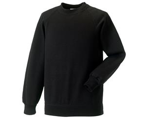 Jerzees Schoolgear Childrens Raglan Sleeve Sweatshirt (Pack Of 2) (Black) - BC4372