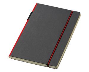 Journalbooks Cuppia Notebook (Solid Black/Red) - PF597