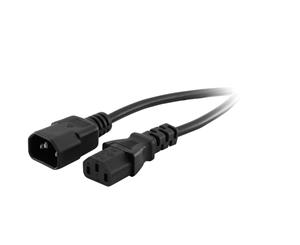 K10-2MT DOSS 2M Black Iec Extension Lead Computer Monitor Lead Flexible 3X 0.75Mm Power Cord 2M BLACK IEC EXTENSION LEAD