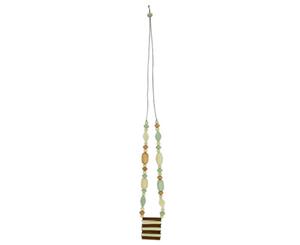 KAJA Clothing ZINNIA - Necklace Rose Multi Wood beads