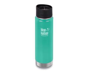 KLEAN KANTEEN INSULATED WIDE CAFE CAP 20oz 591ml SEA CREST AQUA