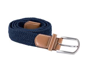 K-Up Adults Unisex Braided Elasticated Belt (Navy) - PC3526