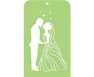 Kaisercraft Mini Designer Templates 3.5 inch X5.75 inch - Bride & Groom