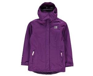 Karrimor Girls Charcoal 3in1 Jacket Coat Top Junior - Grape Purple