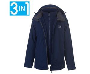 Karrimor Men 3 in 1 Weathertite Jacket Coat Top Mens - OxfordNavy/Char