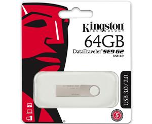 Kingston 64GB Data Traveler USB 3.0 Flash Drive DTSE9G2