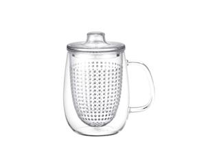 Kinto Unitea Glass Unimug with Infuser Large 510ml Clear