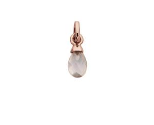 Kirstin Ash Rose Quartz Gemstone Charm - 18K Rose Gold Vermeil