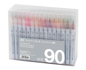 Kuretake ZIG Clean Colour Real Brush Marker Set 90 pack