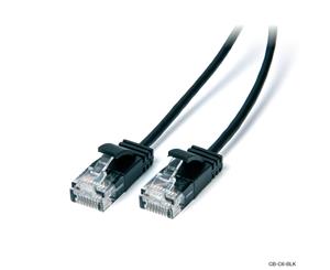 Laser 2m Ultra Slim Cat6 Network Cable Black