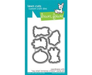 Lawn Fawn Cuts Say What Christmas Critters Die LF1779