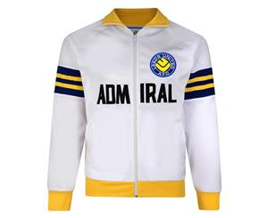 Leeds United Fc Official Mens 1978 Admiral Retro Track Jacket (White) - SG16563