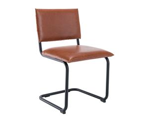 Life Interiors Xavier Leatherette Dining Chair (Tan)