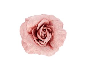 Lovisa Light Pink Velvet Rose Clip