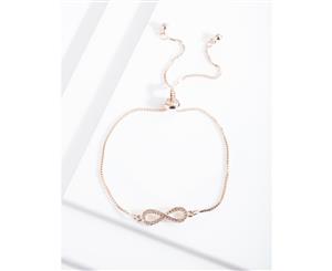 Lovisa Rose Gold Infinity Diamante Bracelet