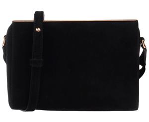 Maison Margiela Sueded Effect Crossbody Bag - Black