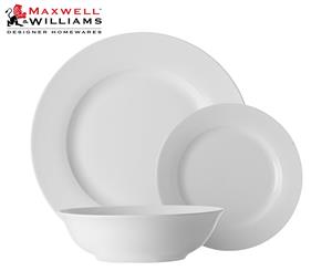 Maxwell & Williams 12-Piece White Basics European Rim Dinner Set