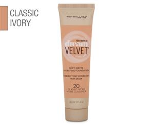 Maybelline Dream Velvet Hydrating Foundation 30mL - #20 Classic Ivory