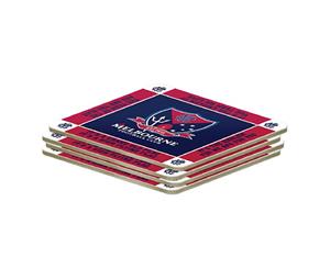 Melbourne Demons AFL Set of 4 Cork Drinking Coasters