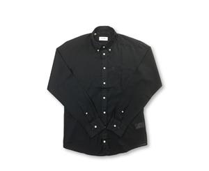 Men's Eton Green Slim Fit Lightweight Shirt In Black