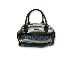 Men's Richard James Savile Row Holdall In Blue And White