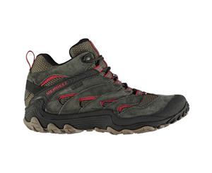 Merrell Mens Chameleon 7 Limit Mid Waterproof Walking Shoes Boots Lace Up Padded - Beluga