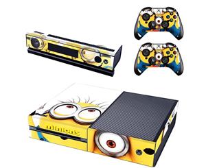 Minions Xbox One Console SKIN + 2 x Controller Stickers Decal FacePlate - Pad