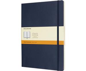 Moleskine Classic Xl Soft Cover Ruled Notebook (Sapphire) - PF3009