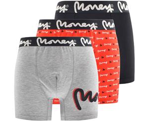 Money Clothing Men'sMoney Cuanzi 3 Pack Boxer Shorts Multicoloured