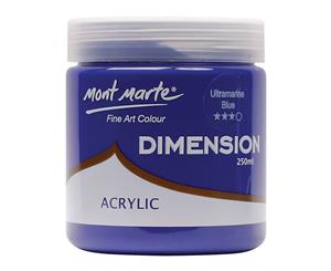 Mont Marte Dimension Acrylic Paint 250ml Pot - Ultramarine Blue