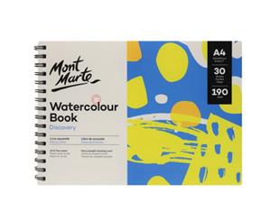 Mont Marte Discovery Watercolour Book Spiral Bound A4 190gsm