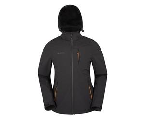 Mountain Warehouse Helix Mens Softshell Jacket - Water-resistant & Breathable - Black