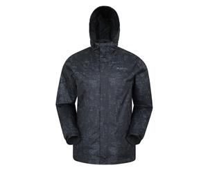 Mountain Warehouse Men Torrent Printed Waterproof Jacket - Grey