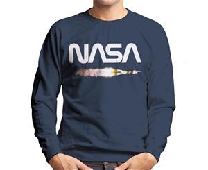 NASA Soyuz Launch Logo Men's Sweatshirt - Navy Blue