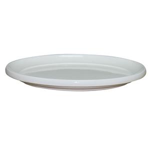 Northcote Pottery White 'Glazed Look' Round Saucer - 300mm