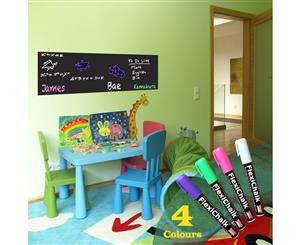 Office Blackboard Wall Stickers with Marker Bright Colour Liquid Chalks Pen