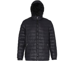 Outdoor Look Mens Evanton Padded Warm Quilted Water Resistant Jacket - Black/Black