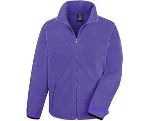 Outdoor Look Mens Ossa Core Fitted Full Zip Fleece Jacket - Purple