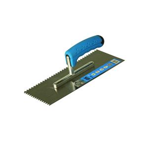 Ox Trade 6 x 6mm Notch Trowel - Rubber Grip