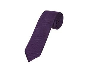 Oxford SILK TIE TEXTURED PURPLE MED X MENS ACCESSORIES