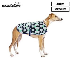 Paws & Claws 40cm Weatherproof Pet Coat - Blue/Grey