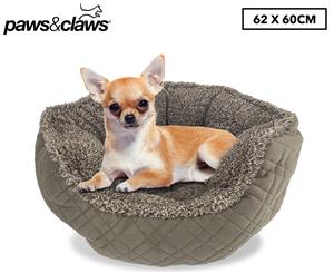 Paws & Claws 62x60cm Sorrento Walled Pet Bed - Granite