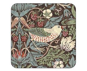 Pimpernel Strawberry Thief Brown Coasters Set of 6