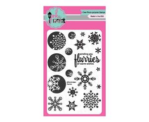 Pink & Main Clear Stamps Flurries 4 inch x6 inch