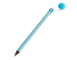 Pom Pom Charm Pencil - Blue